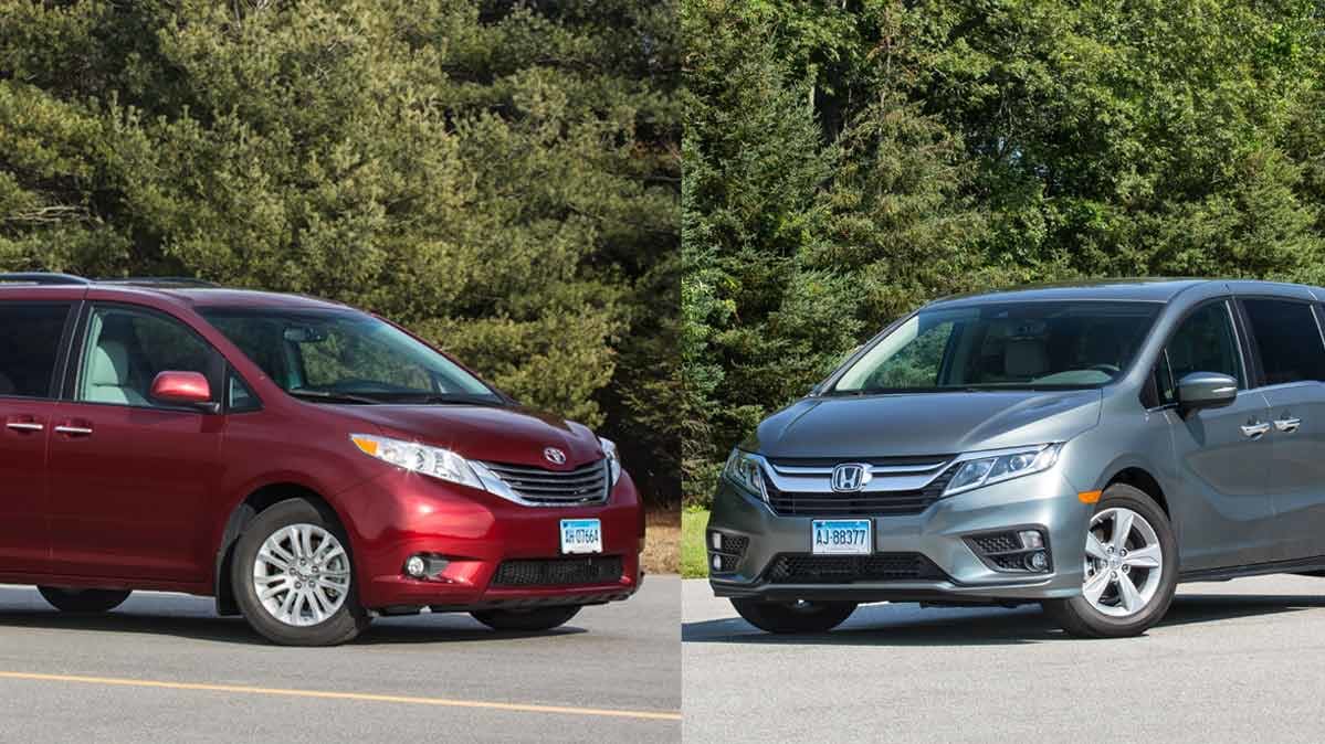 Minivan Face Off Toyota Sienna Vs Honda Odyssey Consumer Reports